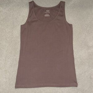 Sonoma Everyday Rib Tank in Light Mauve (Size L)